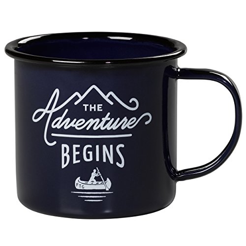 Gentlemen's Hardware GEN082 Sportsman's Outdoor Camping Enamel Mug, Navy