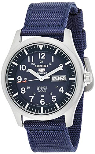 SEIKO Men's Analogue Automatic Watch with Textile Strap SNZG11K1