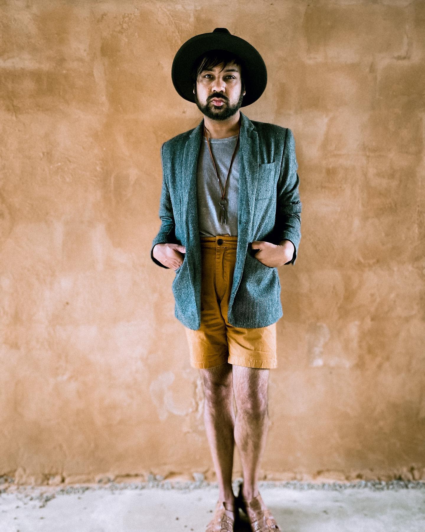 Boho Top and Shorts Coachella Outfits Men -nimitededition