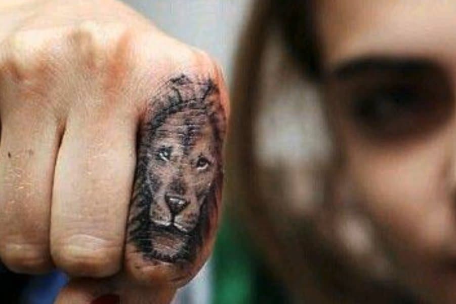 Lion Face Tattoo