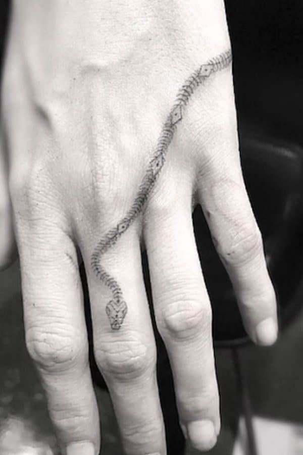 Snake Skeleton Tattoo