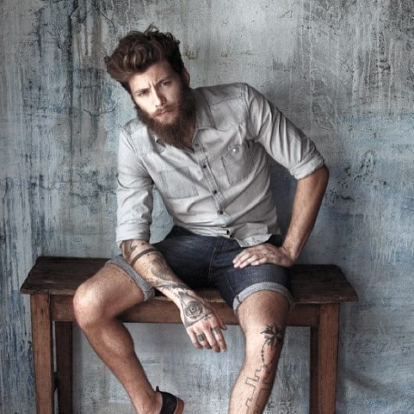 Casual Fashion Mens Awesome Beard Style Designs