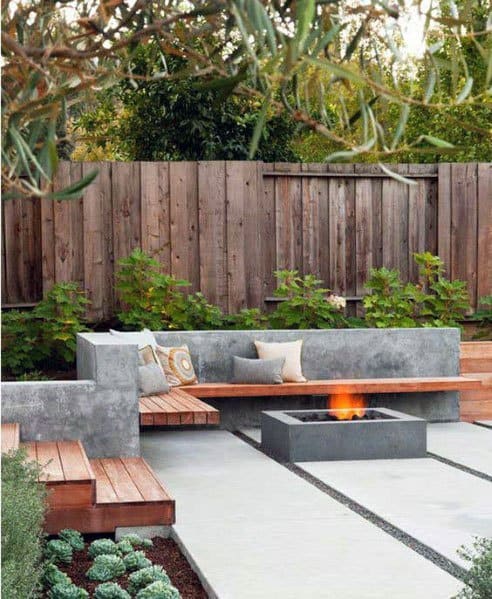 retaining wall bench 