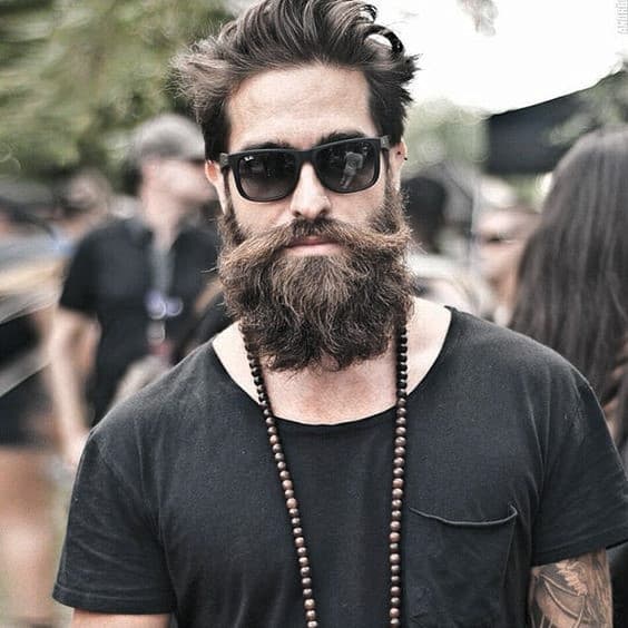 Fashionable Male with Bushy Beard