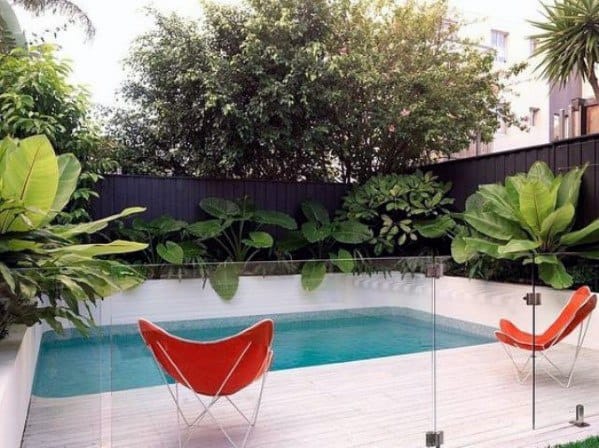 Glass Pool Fence Cool Backyard Ideas