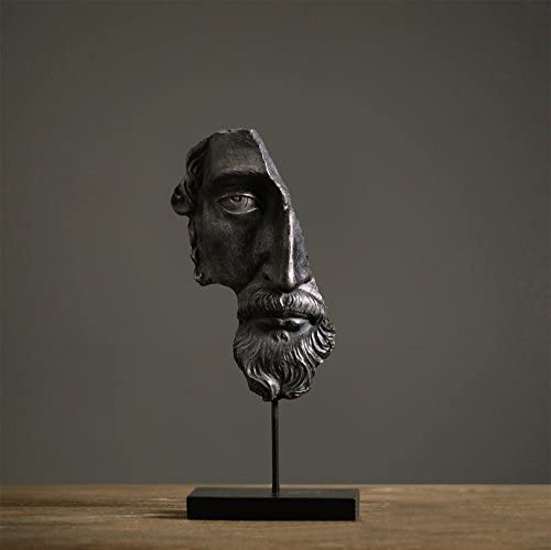 half face statue