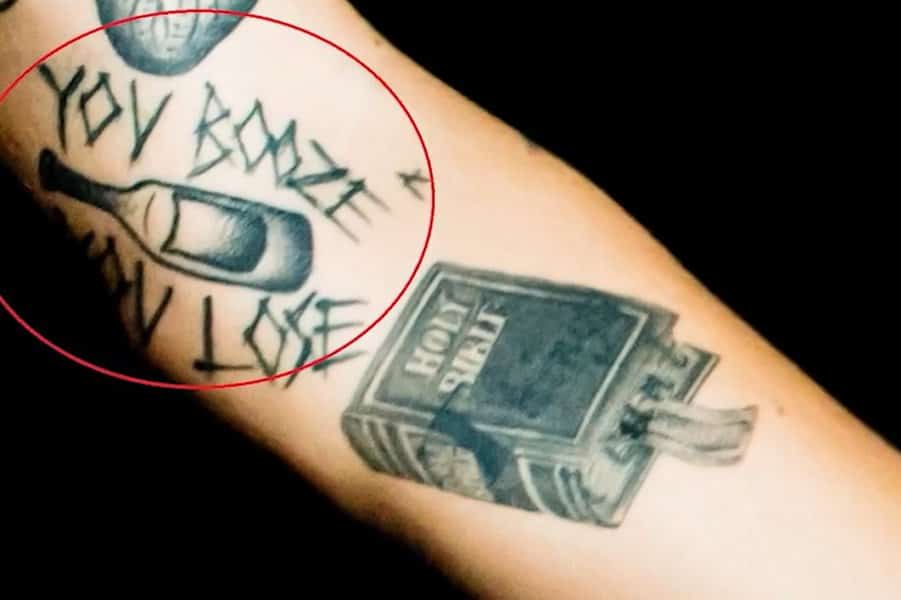 Bottle of Booze Tattoo