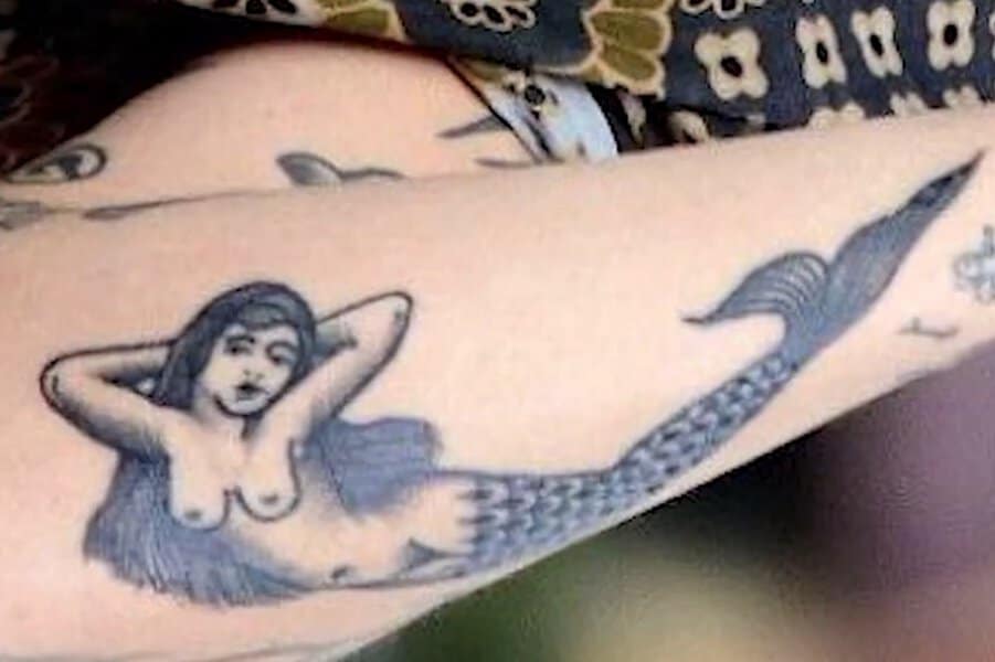 Naked Mermaid Tattoo