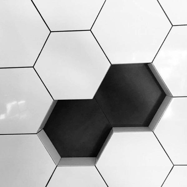 Hexagon Shaped Shower Niche Recessed Shelf Ideas