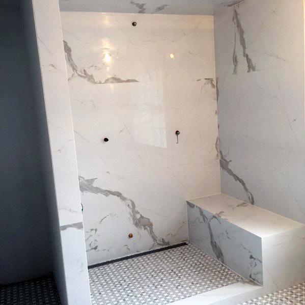 Home Ideas Marble Architectural Modern Shower Benchs