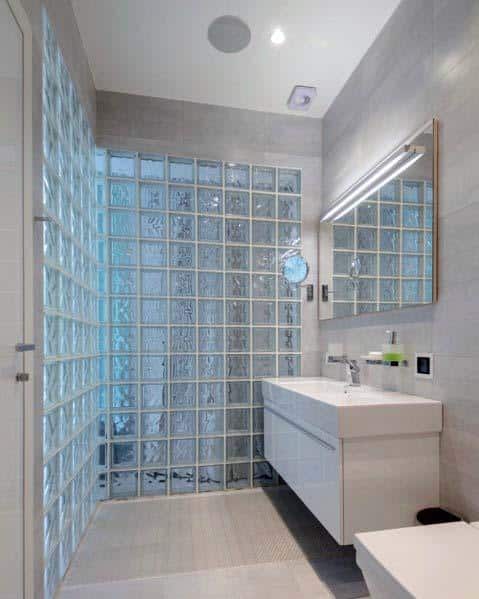 full glass block walls