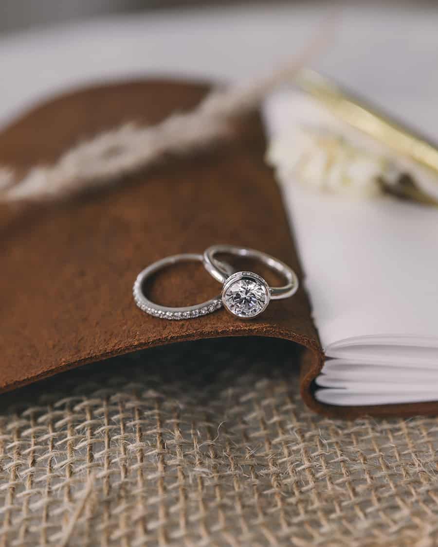 James Allen Engagement Ring and Band