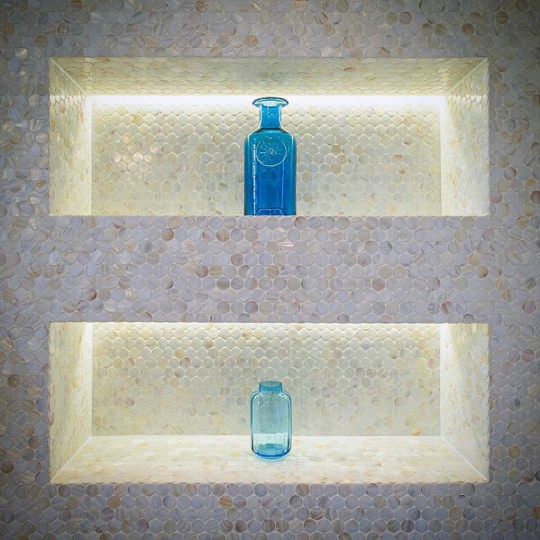 Led Lighting Double Home Bathroom Designs Shower Niche