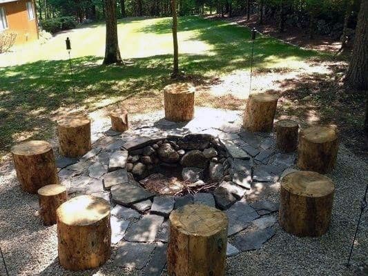 log seating 