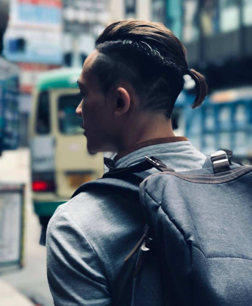 Men's Ponytail With Undercut