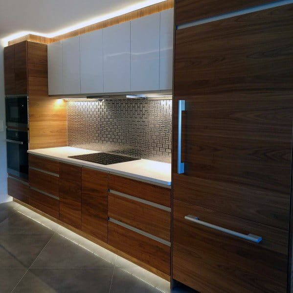 Metal Backsplash Kitchen Design