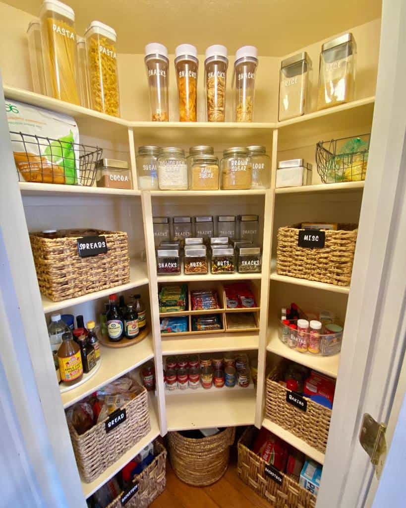 small corner kitchen pantry 