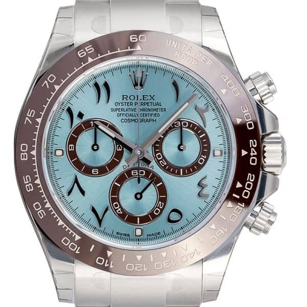 Rolex Daytona Platinum Ice-Blue Arabic Dial