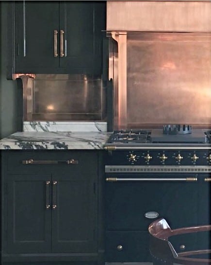 Rustic Copper Metal Backsplash Ideas