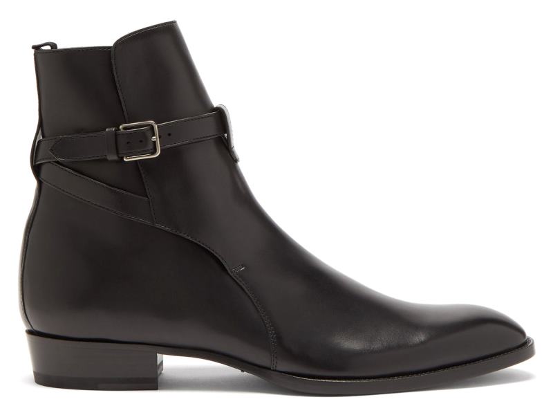 Saint Laurent Wyatt Leather Boots