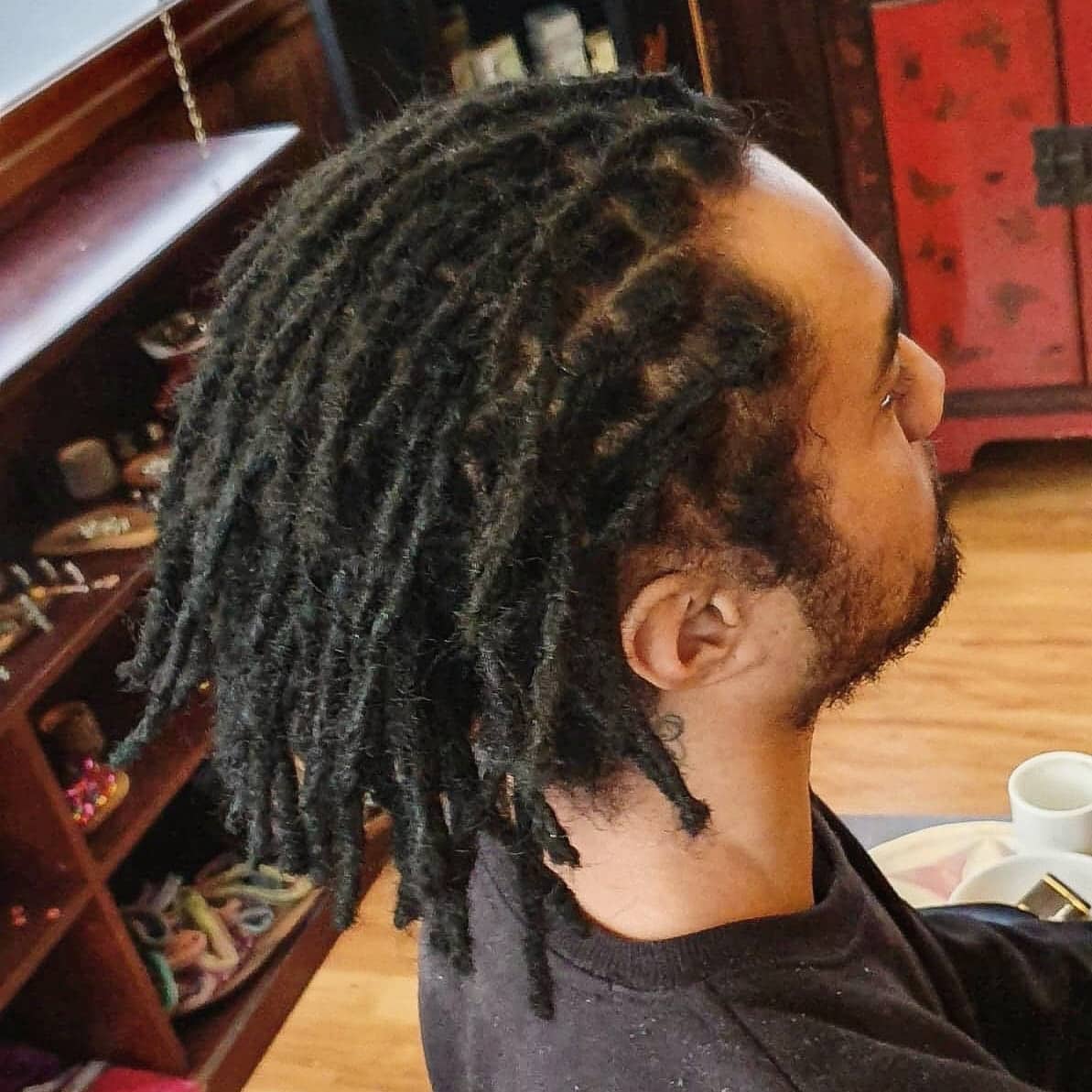 Short Dreads -cosmicmanadreadlocks