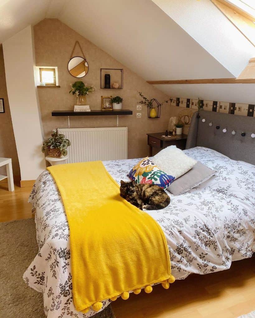 vintage attic bedroom 