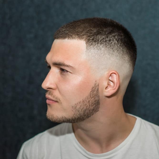 Straight razor fade haircut