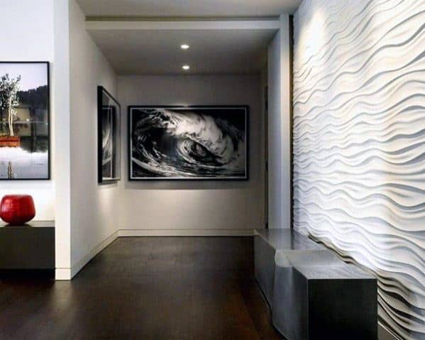 Textured Wall Interior Design Wavy