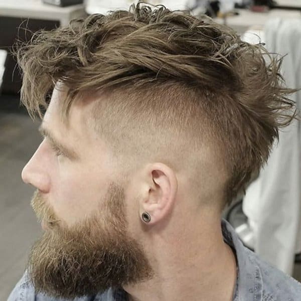 Fringe Undercut With Beard 