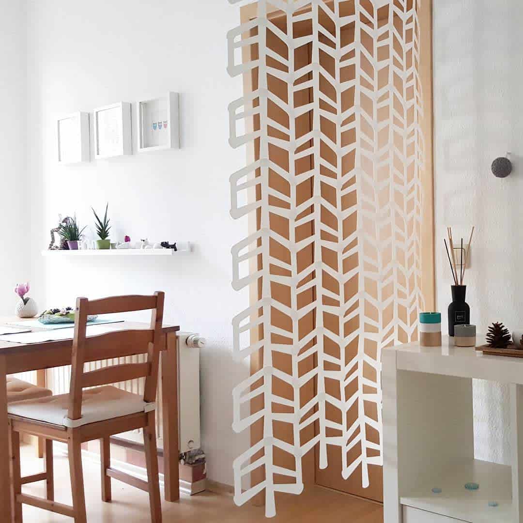 white wall divider 