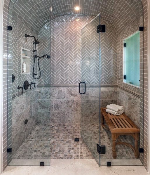 Walk In Shower With Bench Ideas