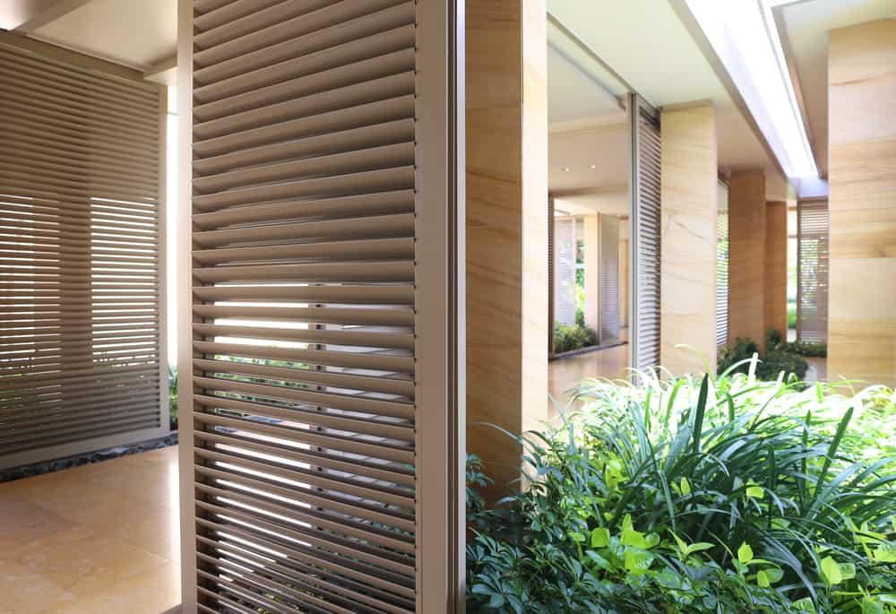 modern window shutters louvres window treatments ideas