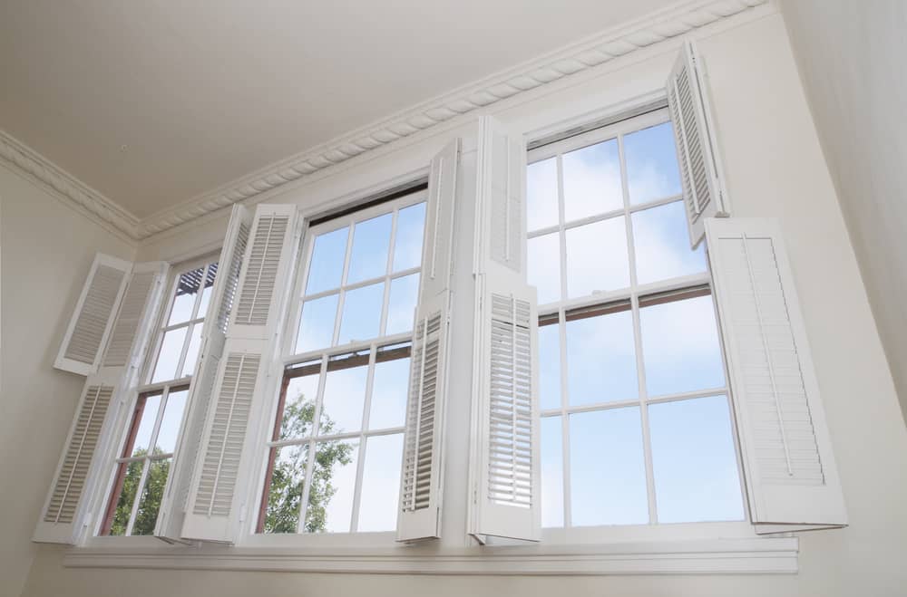 double white window shutters 