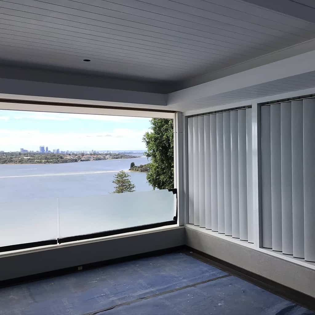 window shutters bedroom river view 